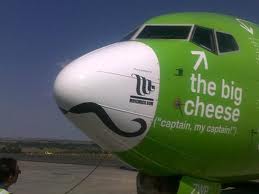 Kulula Airlines - the big cheese - closeup